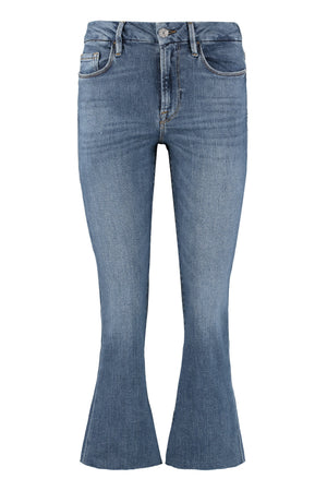 Cropped flared jeans-0